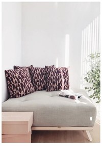 Podnóżek z niebieskim obiciem Karup Design Senza Natural/Petrol Blue