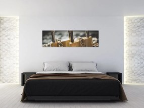 Obraz dwóch zamków (170x50 cm)