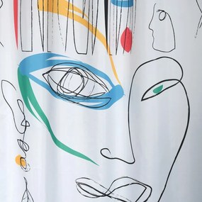 Zasłona prysznicowa 180x200 cm Faces – Spirella
