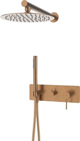 Envol kolumna prysznicowa wpuszczana mechaniczna szczotkowana miedź