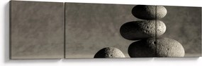 Obraz - Szare kamienie (170x50 cm)
