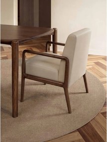 Beżowy wełniany okrągły dywan tkany ręcznie ø 200 cm Greenwich – Ted Baker