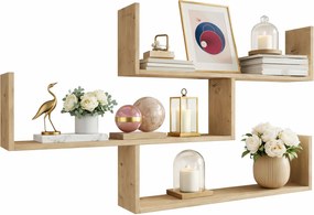 Wisząca Półka Na Książki Dąb Artisan 110X28X214 T9-W53