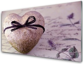 Panel Szklany do Kuchni Serce Wykute W Skale