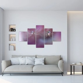 Obraz kropelek na puchu (125x70 cm)