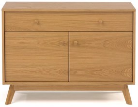 Niska komoda w dekorze dębu 100x75 cm Kensal – Woodman