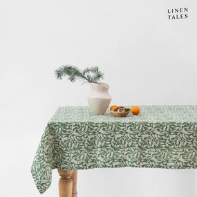 Lniany obrus 140x250 cm Evergreen Damask – Linen Tales