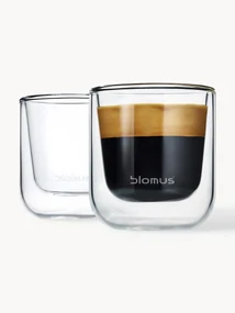 Filiżanka do espresso z podwójną ścianką ze szkła Nero, 2 szt.