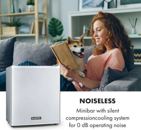 Klarstein Happy Hour 47.5cm 23L Mini Lodówka na Napoje Srebrny