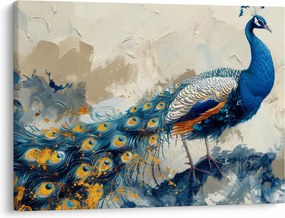 Obraz - Paw, malarstwo (70x50 cm)
