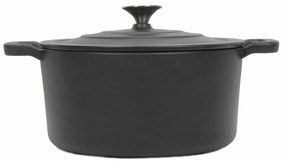Żeliwny kociołek z pokrywką, Ø 24 cm