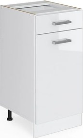 Szafka dolna do kuchni biały wysoki połysk 40x46x81.6 r-line