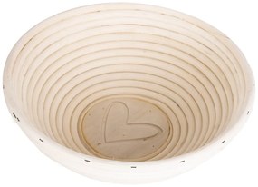 Rattanowy koszyk na chleb Orion Srdce, ⌀ 21 cm