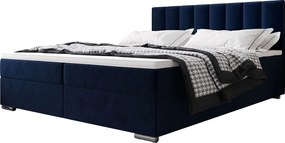 BEDANTE Łóżko kontynentalne ZILANO2 140x200 Itaka 11 Ciemnoniebieski