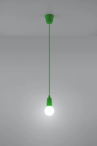 Zielona loftowa lampa wisząca na przewodzie - EX541-Elris