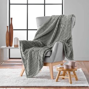 Szary koc z mikfroflaneli 125x150 cm Mini Frosty – douceur d'intérieur