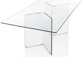 Szklany stół 90x180 cm Kaya – Tomasucci