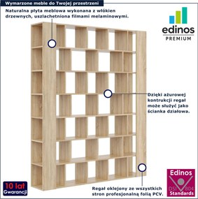 Wysoki regał biblioteczka na książki dąb sonoma S0-P33