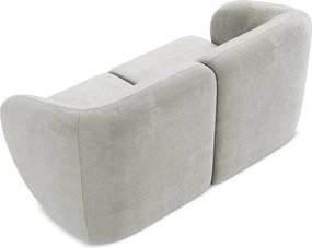 Jasnoszara sofa z tkaniny szenilowej 174 cm Lani – Makamii