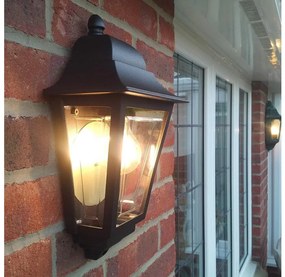 Elstead DECO-LANE7-BLACK -Zewnętrzny kinkiet DECO LANE 1xE27/60W/230V IP44