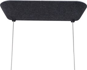 Nowoczesna lampa wisząca czarna z szarym wnętrzem, w zestawie LED z 3-stopniowym ściemnianiem - Dani