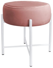 Taboret Pola noga metalowa biała MG58