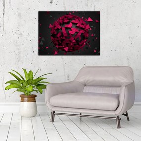 Obraz abstrakcji 3D (70x50 cm)