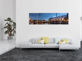 Obraz kanału wodnego - Göteborg (170x50 cm)