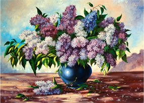 Obraz na szkle - Bukiet bzu (70x50 cm)