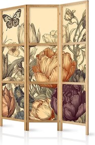 Parawan japoński Artgeist Kwiaty 135 x 172 cm 1 szt