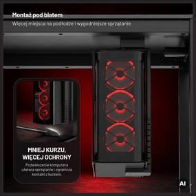 Podwieszany uchwyt na PC pod biurko Diablo PC Holder