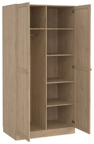 Szafa w dekorze dębu w naturalnym kolorze 99x200x62 cm Billund – Tvilum