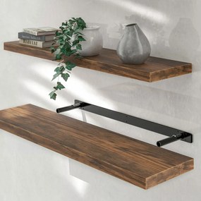 Półka ścienna FIGO + z konsolą, 90cm, ciemny dąb Casaria
