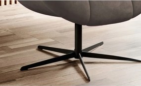 Fotel SENSI Relax obrotowy 360° z funkcją bujania w tkaninie Solar 16