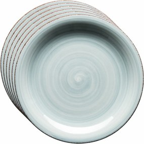 Mäser Zestaw 6 talerzy deserowych Bel Tempo 19,5cm, jasnoniebieskie