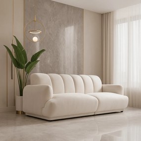 Sofa FERANO Dwuosobowa Jasnobeżowa Nowoczesna