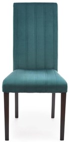 Krzesło drewniane tapicerowane DIEGO 2 czarny velvet pikowany Pasy - MONOLITH 37 (ciemny zielony)