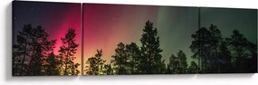 Obraz zorzy polarnej (170x50 cm)