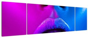 Obraz kolorowych ust (170x50 cm)
