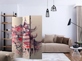 Parawan dwustronny Orient 135x172 cm 3-częściowy beżowy ARTGEIST B
