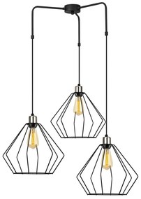 Czarna metalowa lampa wisząca Opviq lights Fedros