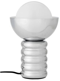Lampa stołowa w kolorze srebra ze szklanym kloszem (wysokość 32 cm) Spike – Bloomingville