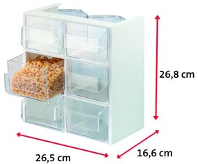 Westmark Dozownik z 6 pojemnikami kuchennymi , WENECJA