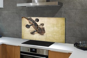 Szkło Ozdobne do Kuchni Nuty i Struny Gitary