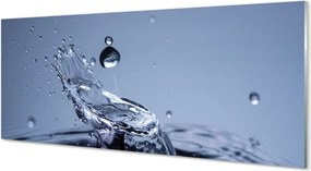 Szklany Panel Pojedyncza Kropla w Zbliżeniu