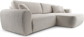 Masseno Narożnik VIVA z funkcją spania i pojemnikiem na pościel Narozniki L, Rozkładana sofa - Szary, TILIA 86