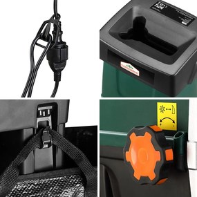 Rozdrabniacz do gałęzi DIOX+2x worek 60l, 3100W czarny/zielony Gardebruk