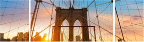 Obraz - Brooklyn Bridge, Manhattan, New York (170x50 cm)