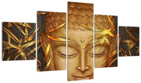 Obraz - Złoty Budda (125x70 cm)
