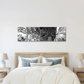 Obraz - Egzotyczny ogród (170x50 cm)